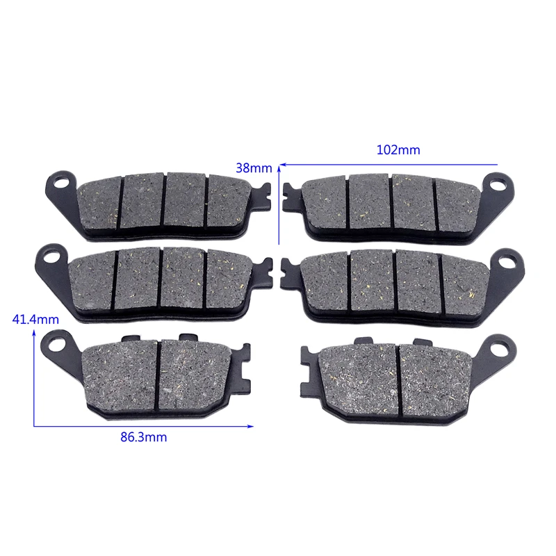 1 Set Motorcycle Front/Rear Brake Pads For Kawasaki Z650 Non ABS 2017 Z 650 ABS 2017 2018 Z750 ZR750 ABS 2007-2011 Ninja 650