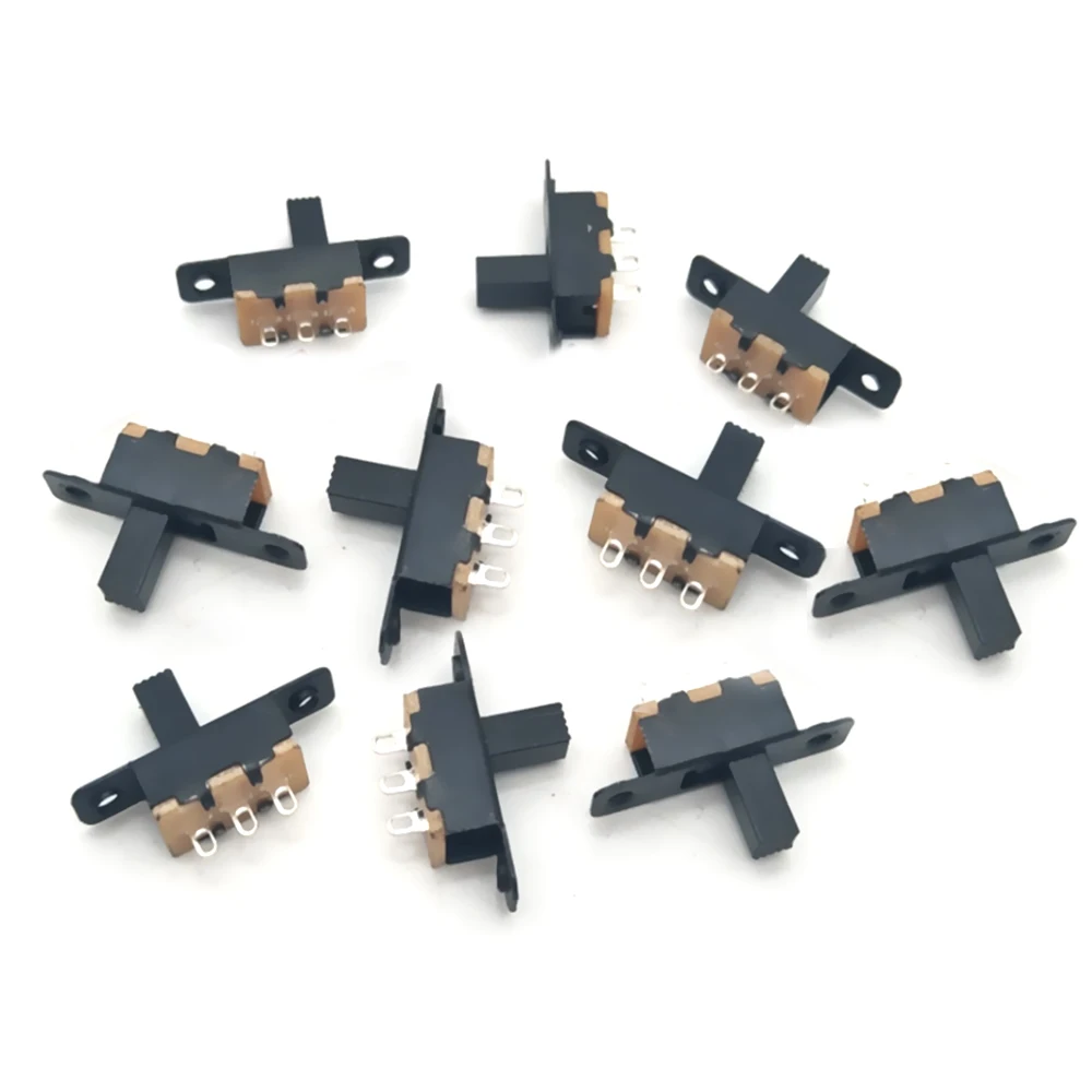 

20PCS Handle 5mm 50V 0.5A SPDT Slide Switch SS12F16 Toggle Switch Electrical Equipment Accessories