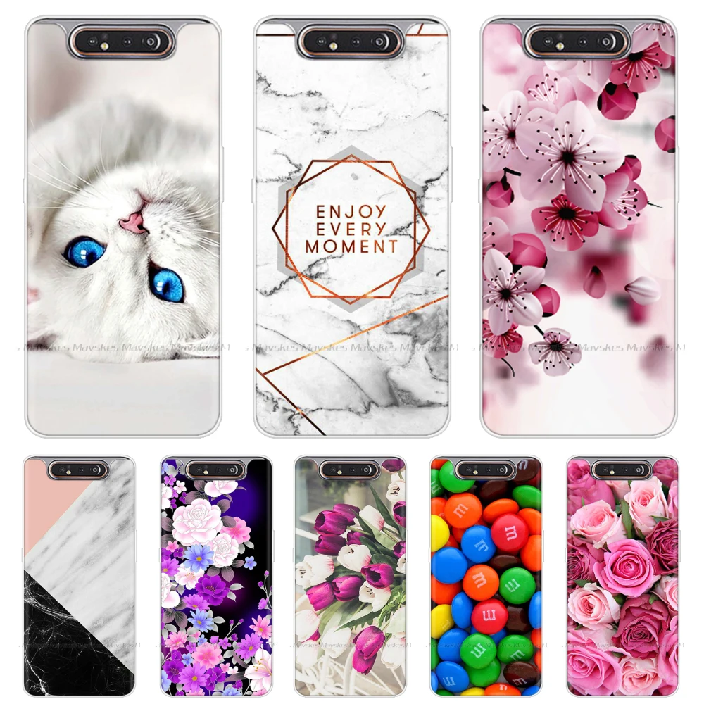 For Samsung Galaxy A80 Case A805 Silicone Soft TPU Phone Case For Samsung A80 2019 A 80 GalaxyA80 A805F A805 SM-A805F/DS Cover