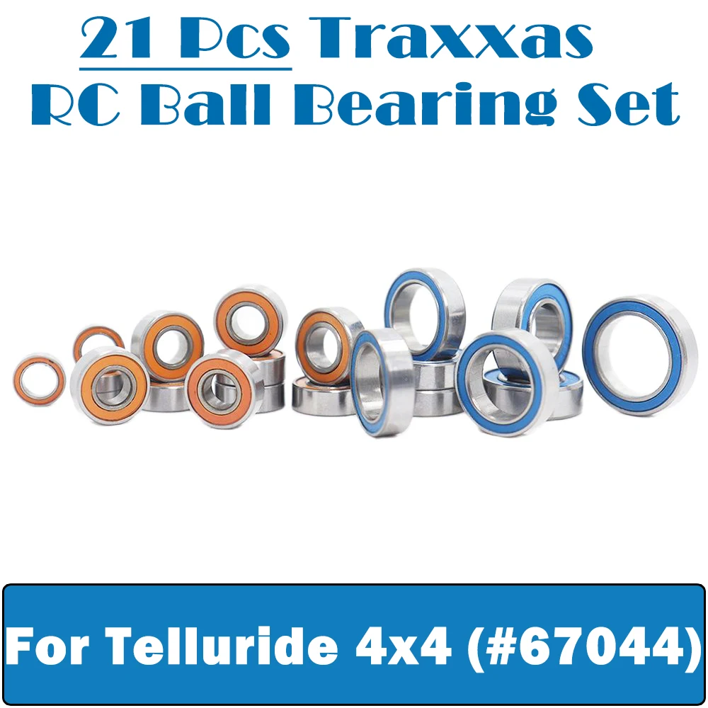 Traxxas ( 21 PCS ) RC Ball Bearing Set For Telluride 4x4 ( #67044 ) Hobby RC Car Truck Color Sealed Bearings