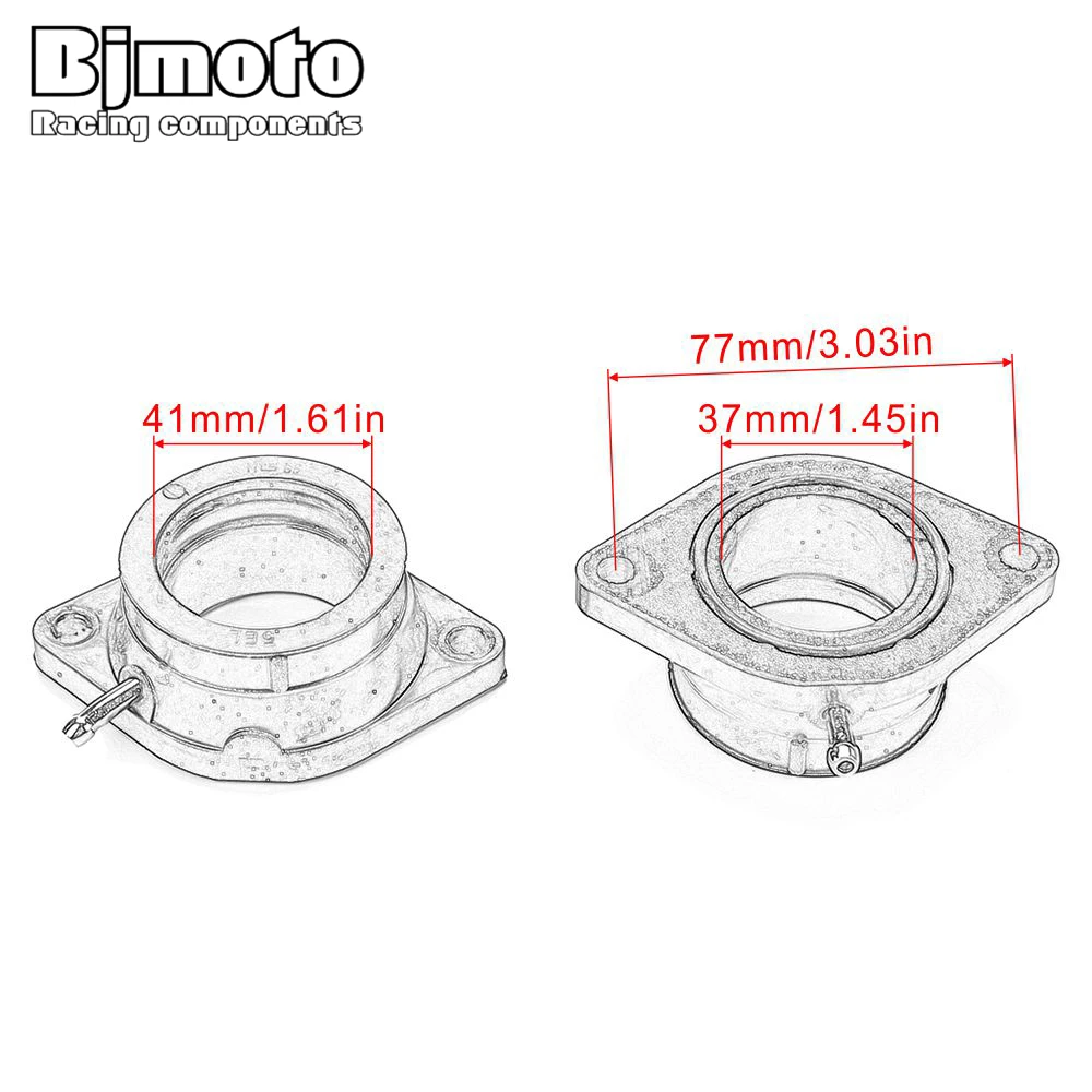 Motorcycle 5EL-13586-00 Carburetor Joint Intake Interface Carb Adapter For Yamaha XVS1100 Drag Star XVS 1100 11A XVS11A V-Star