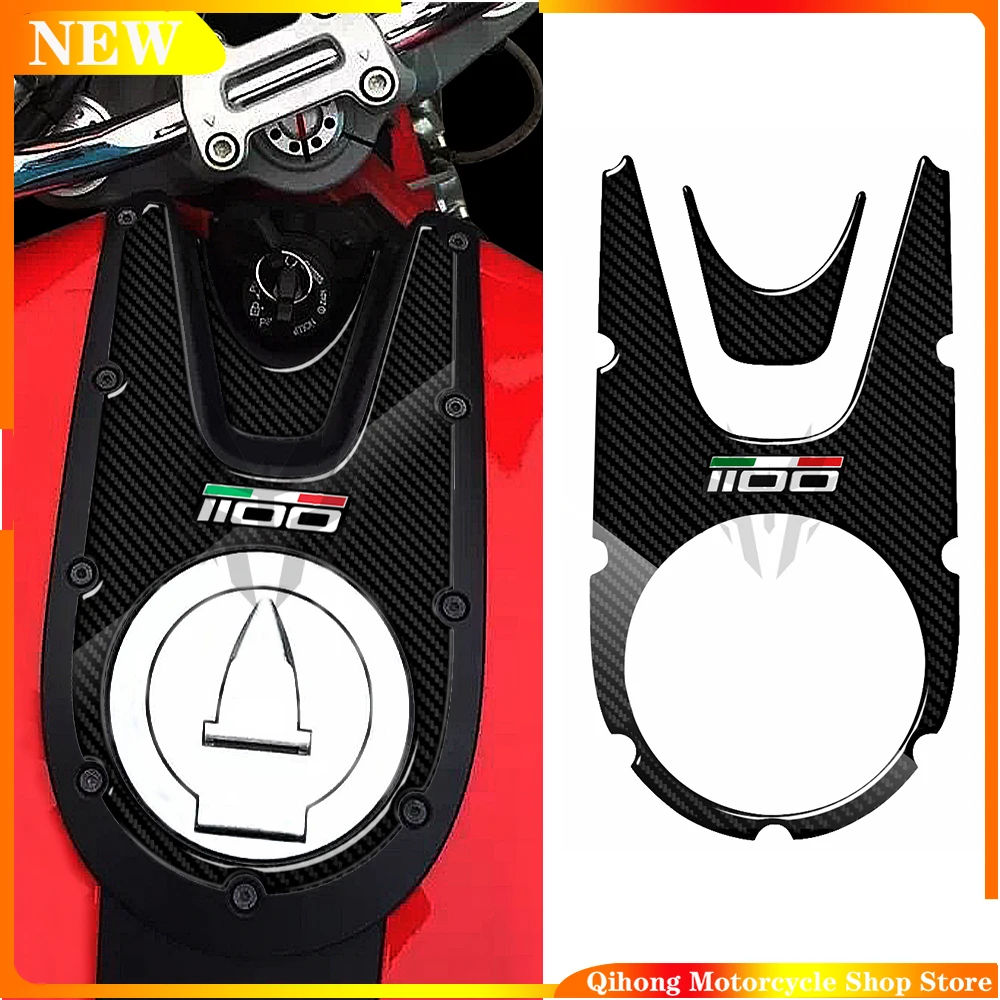 

3D Carbon-look Motorcycle Top Tank Cover Protector For Monster 1100 Evo 2008 2009 2010 2011 2012 2013 2014