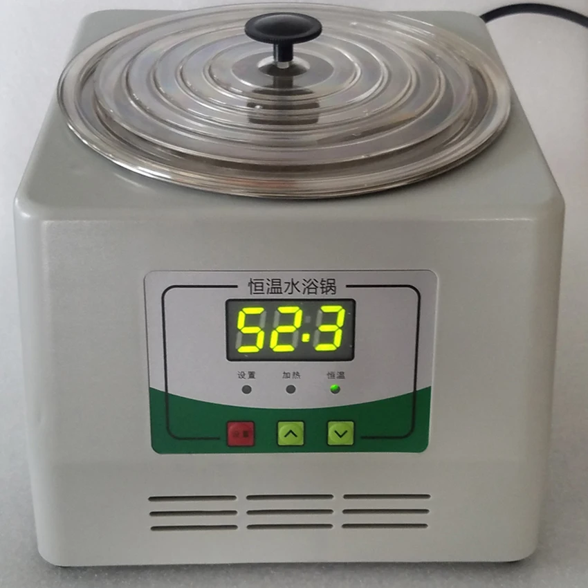 Digital Thermostat Water Bath Hot Bath Pot Single Hole Microcomputer Controlled Laboratory Water Bath Dental Lab Equipment HH-1