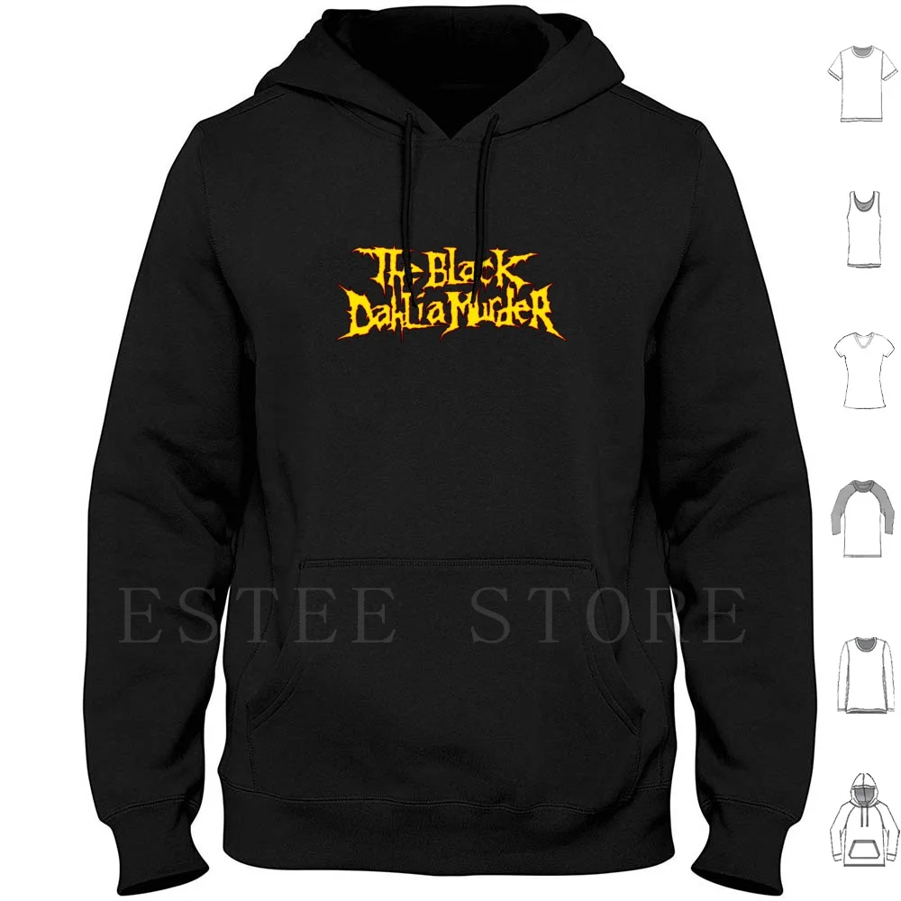 Black Metal Dahlia Hoodies Long Sleeve Red Logo Lakuan Band Judas Priest Anthrax Trans Orchestra The Murder