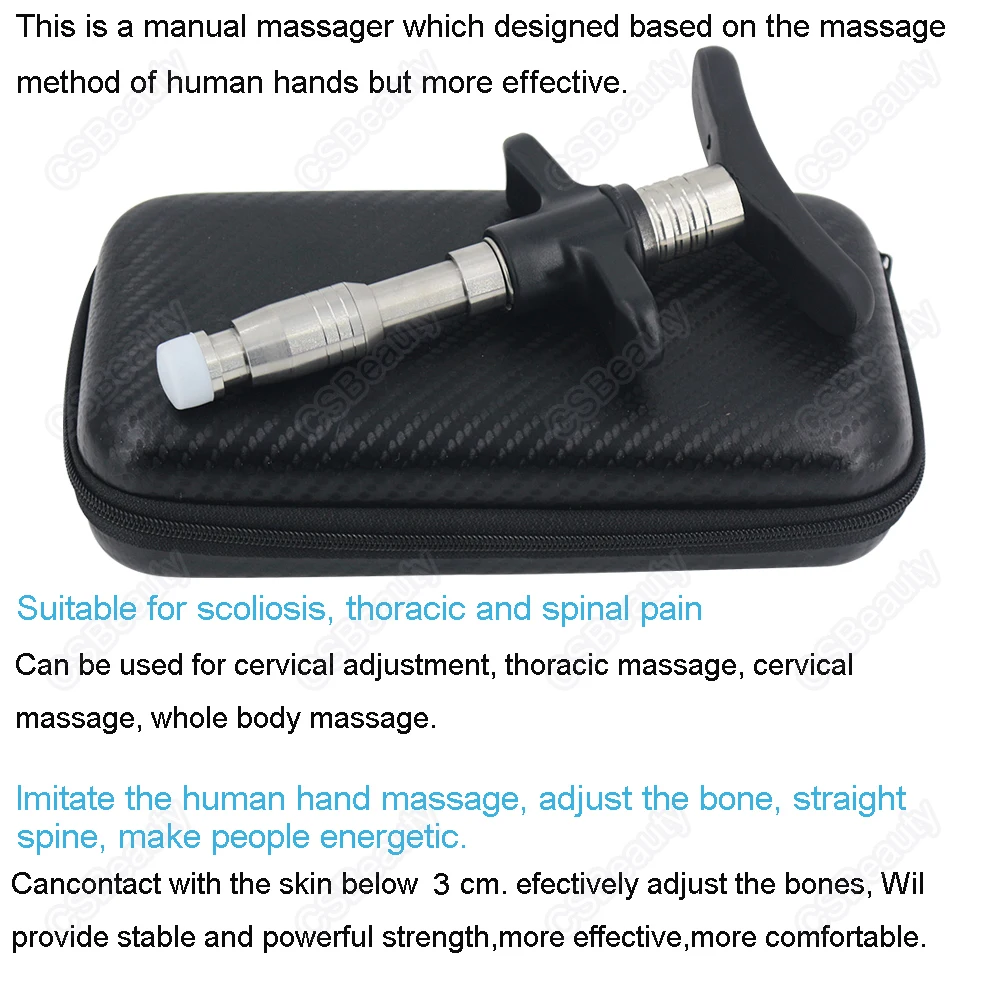 Chiropractic Adjusting Tool Manual Activation Therapy Spine Correction Tools Chiropractic Gun Spinal Adjustment Singe Head