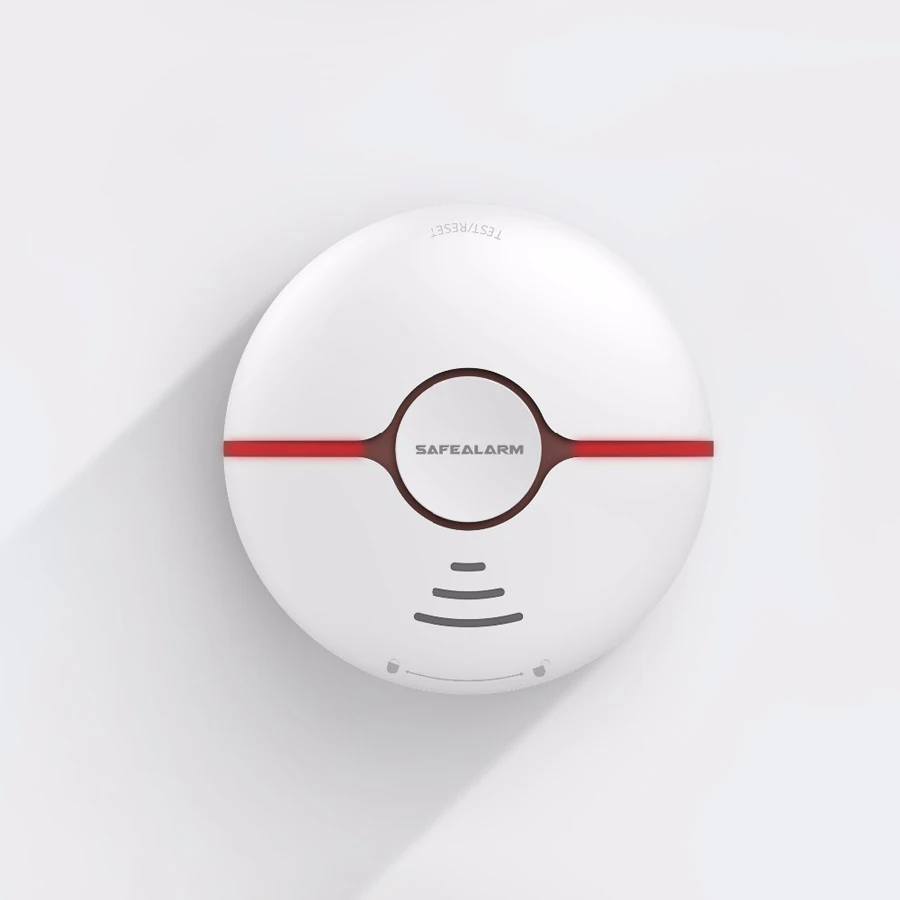 Vida inteligente tuya detector de fumaça segurança em casa alarme incêndio 2.4g wi fi sensor cigarro sem fio standalone compatível alexa google