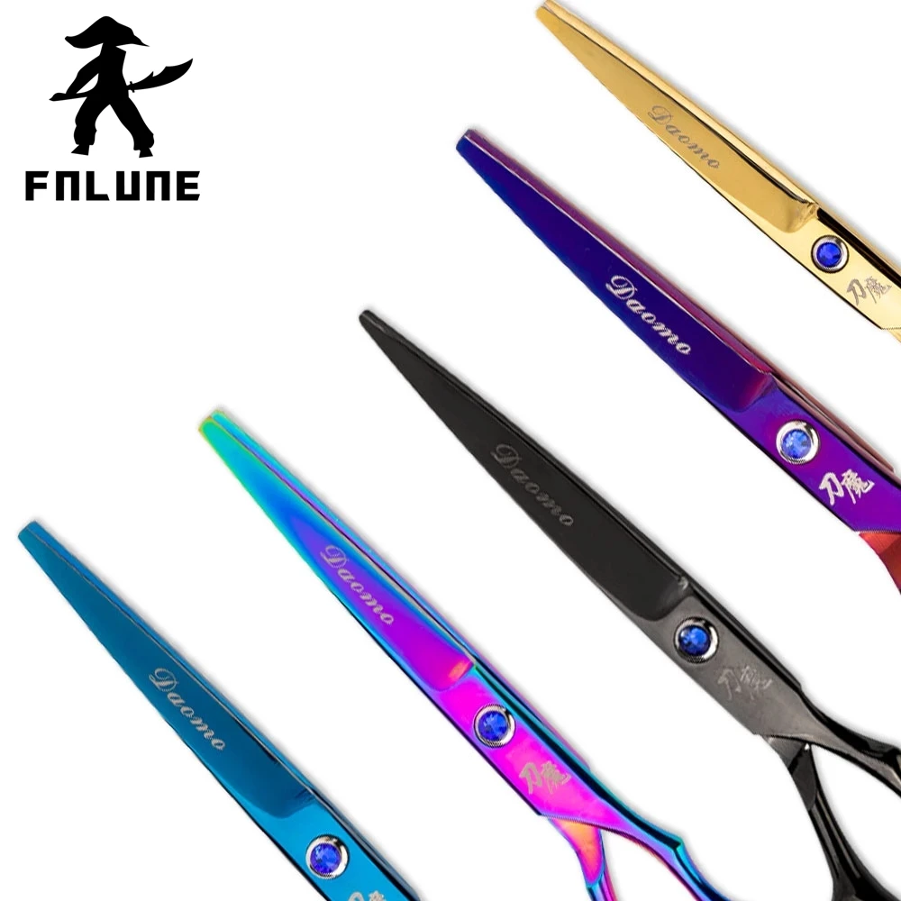 FnLune Professional 6.0 Inch Hairdressing Scissors Hairdressing Scissors Thin Shear Flat Shears Hairdressing Salon Hairstylist