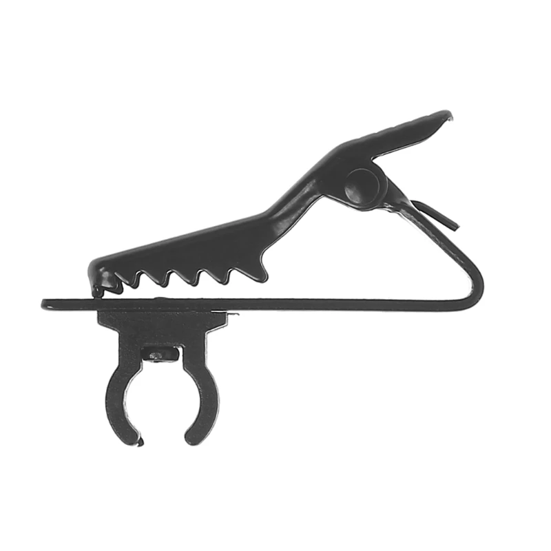 Universal ไมโครโฟน Lapel Tie Clip Mini Clamp แบบพกพาใช้สำหรับเสื้อยืดคอ