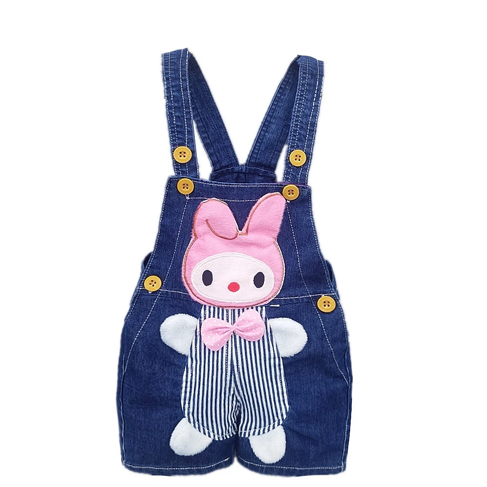 6M-3T Baby Overalls Toddler Boys Girls Jeans Overalls Summer Shorts Infant  Kids Rompers Dog Jumpsuit For Children Clothes