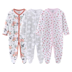 2020 Newborn Cotton 3PCS Baby Boy Clothes Romper Autumn 0-12M Baby Girl Clothes Full Sleeve Girls Baby Clothing Roupas de bebe