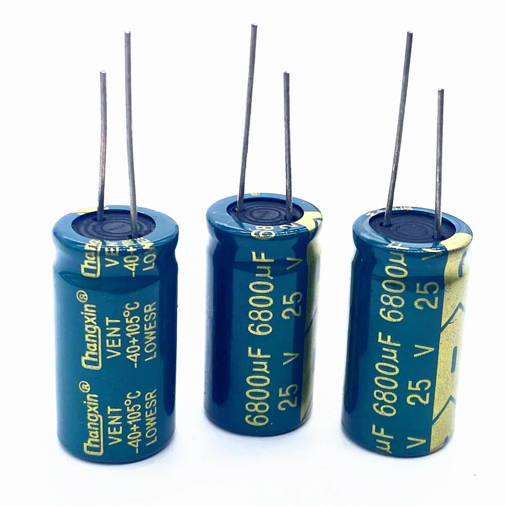 2PCS Electrolytic capacitor 25V 6800UF 16 * 30 aluminum electrolytic capacitors