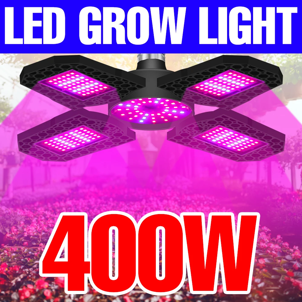 400W Phyto Lamp LED Plant Grow Light Full Spectrum Fitolampy 200W 300W Planting Grow Lighting Vegs Hydroponic System Grow Box