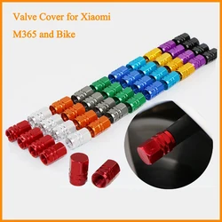 Aluminum Tyre Tire Valve Cap,Dustproof Cover for Xiaomi M365 Electric Scooter,Bicycle Bike, MTB, Road Bike, Mountain Accessories