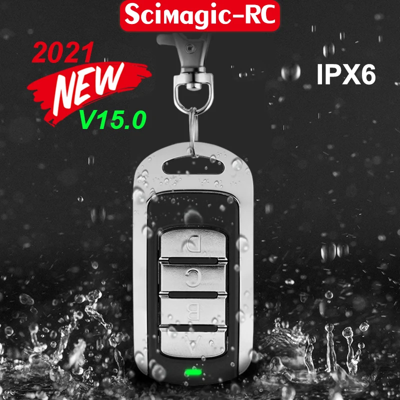 Universal Garage Door Remote Control Compatible With 280-868MHz 433.92MHz 315MHz 390MHz 868MHz Rolling Code Gate Keychain