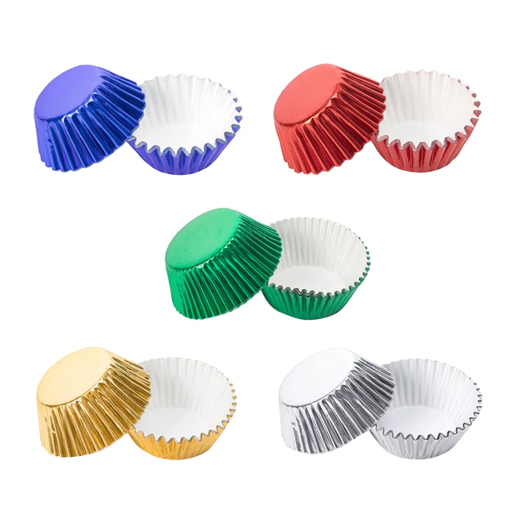 100 Pieces/Set Cupcake Molds Paper Liners Mini Non-Stick Muffin Baking Molds DIY Pastry Chocolate Home Kitchen Bakeware