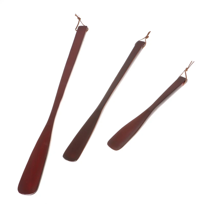 Corne de chaussure artisanale en bois néerlandais à Long manche, lève-chaussures avec corde suspendue pour accessoires de chaussures, 25cm 40cm 54cm