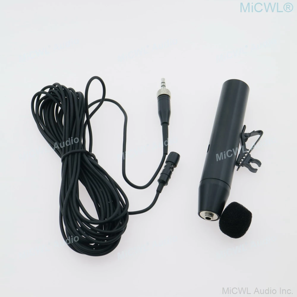 Professional Mixer Live 10m Tie Clip Lavalier Microphone 48V Phantom Power 3.5mm to XLR Adapter For Sennheiser