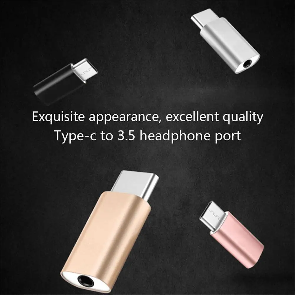 Metal Tipo-C fêmea para 3,5 milímetros fone de ouvido masculino, fone de ouvido, fone de ouvido adaptador, conector Letv