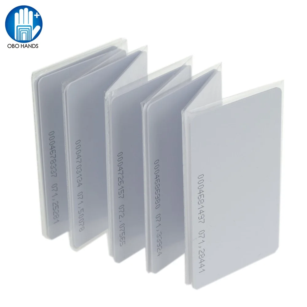 

125KHz RFID Card TK4100 Proximity EM ID Card White PVC With 64 bits for Door Entry Access Control Read Only (Pack of 10/50/100)