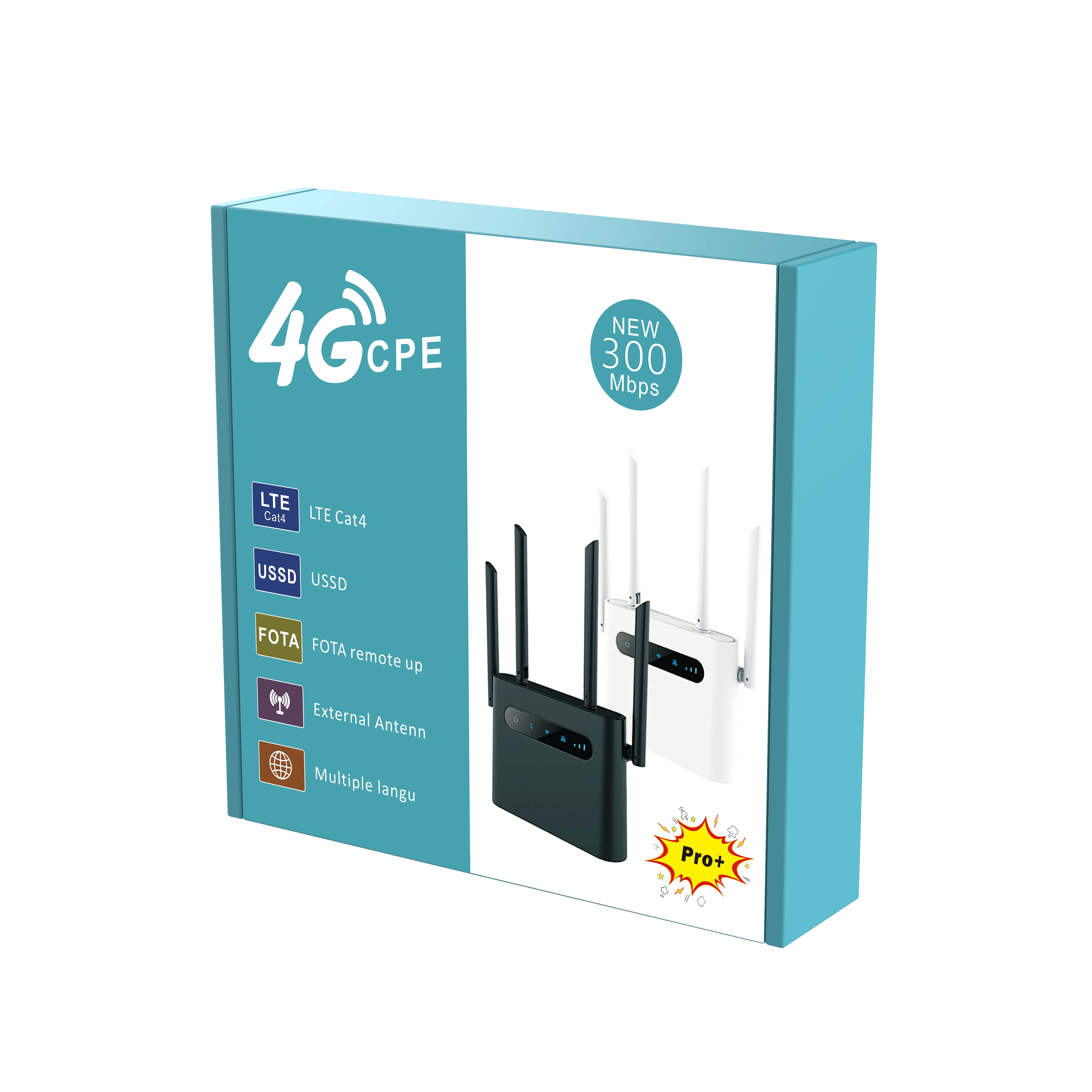 MK1200 Entsperrt 4G LTE Cat4 CPE 300 Mbps Mobile Wi-Fi Hotspot Hause Router Bis zu 32 Benutzer Wireless Router