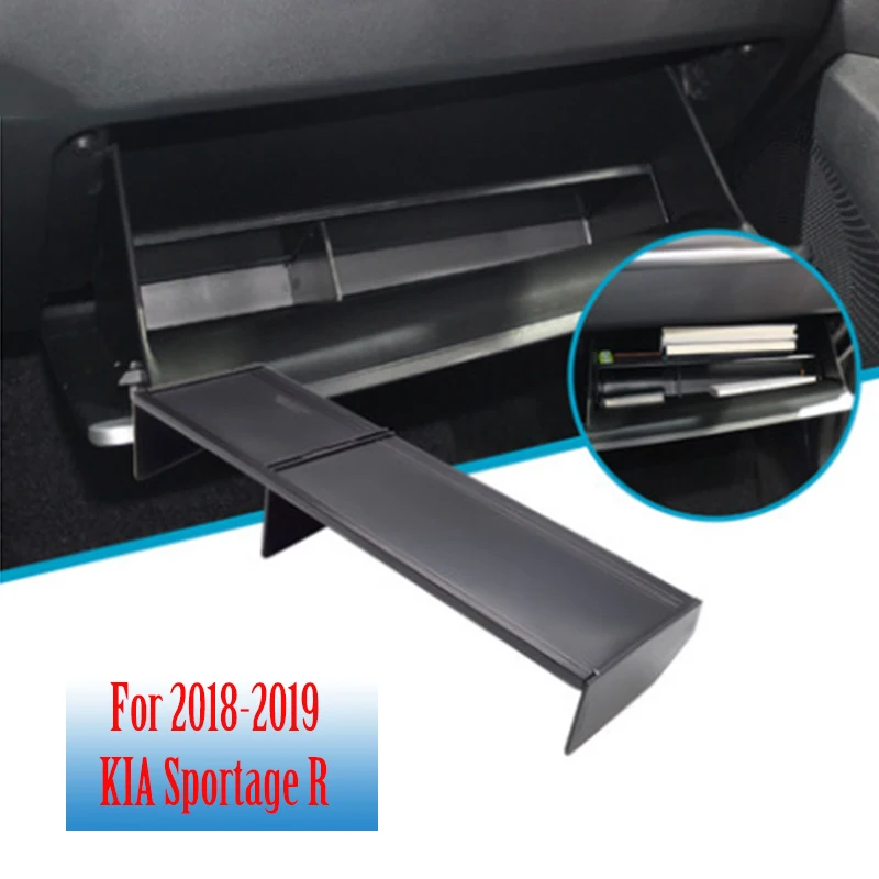 For KIA Sportage R 2018 2019 The Co-pilot Storage Partition Car Interior Storage Box Decoration Accessories