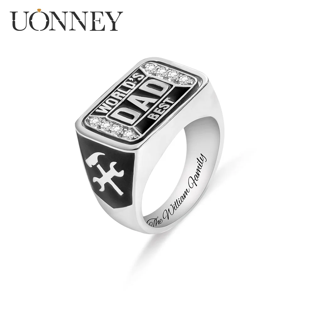 

Uonney Dropshipping Personalized Ring Birthstone Gold Silver Color Women Gift Jewelry for Beloved Christmas Thanksgiving Day