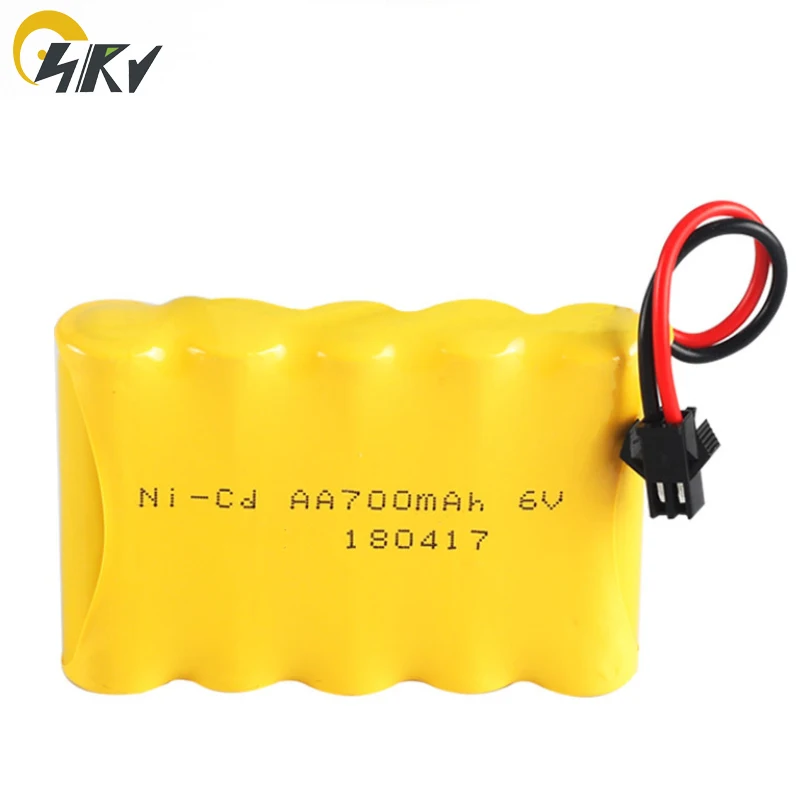 6V NICD AA 700mAh akumulator zabawki zdalnie sterowane akumulator 6V NIMH akumulator NICD ładowarka