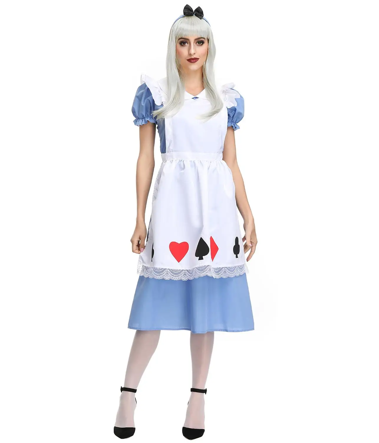 Vestido de fiesta azul de Anime de Halloween, dulce disfraz de sirvienta Lolita, sueño, Sissy Maid