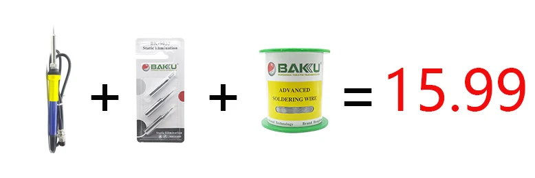 3er-Set BAKU Lötkolbenspitzen zur Statikbeseitigung, bleifreie Lötspitzen für 900M 907 913 376 453 601D 878L – Detail 1