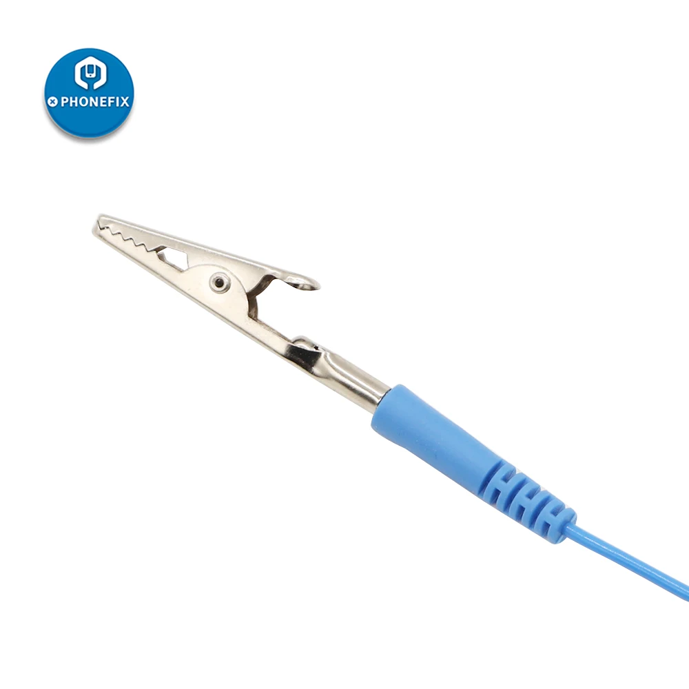 Anti Static ESD Cinturino Da Polso Scarico Cavi Fascia Elastica con Cordless Senza Fili Clip per L'elettronica di Riparazione Strumenti di Lavoro