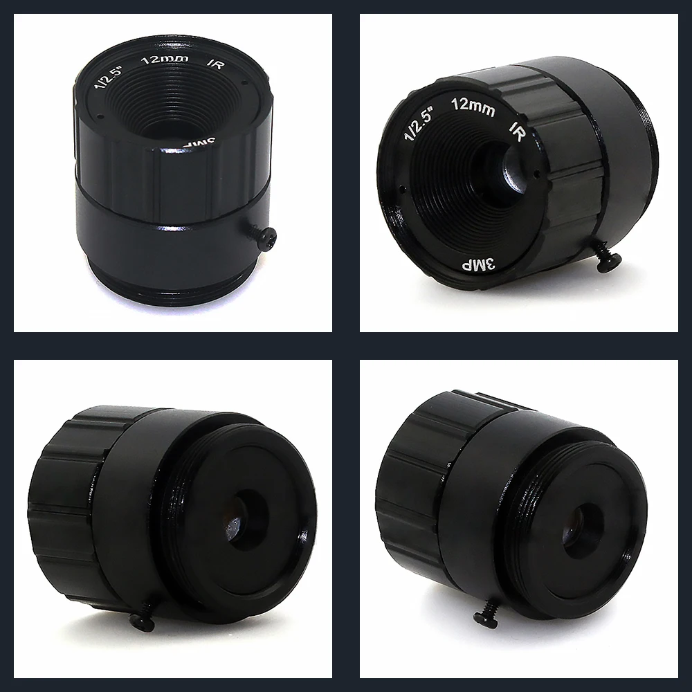 3.0Megapixel 3MP CS Mount 12/16/25mm CCTV Lens F1.4 for HD IP Cameras 1/2.5