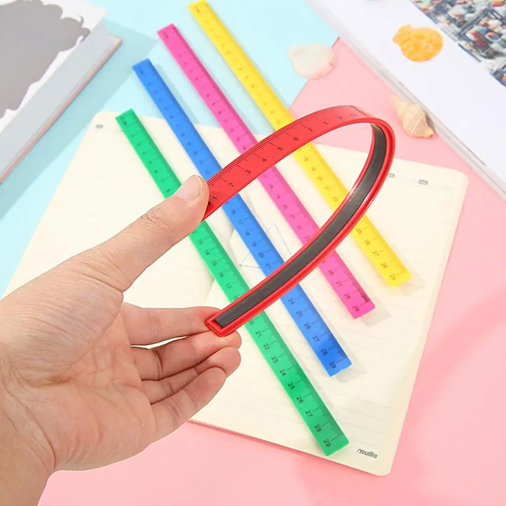 1PC 29cm Whiteboard Blackboard Measuring Magnetic Ruler Education Ruler Office Tools Stationery and Drawing