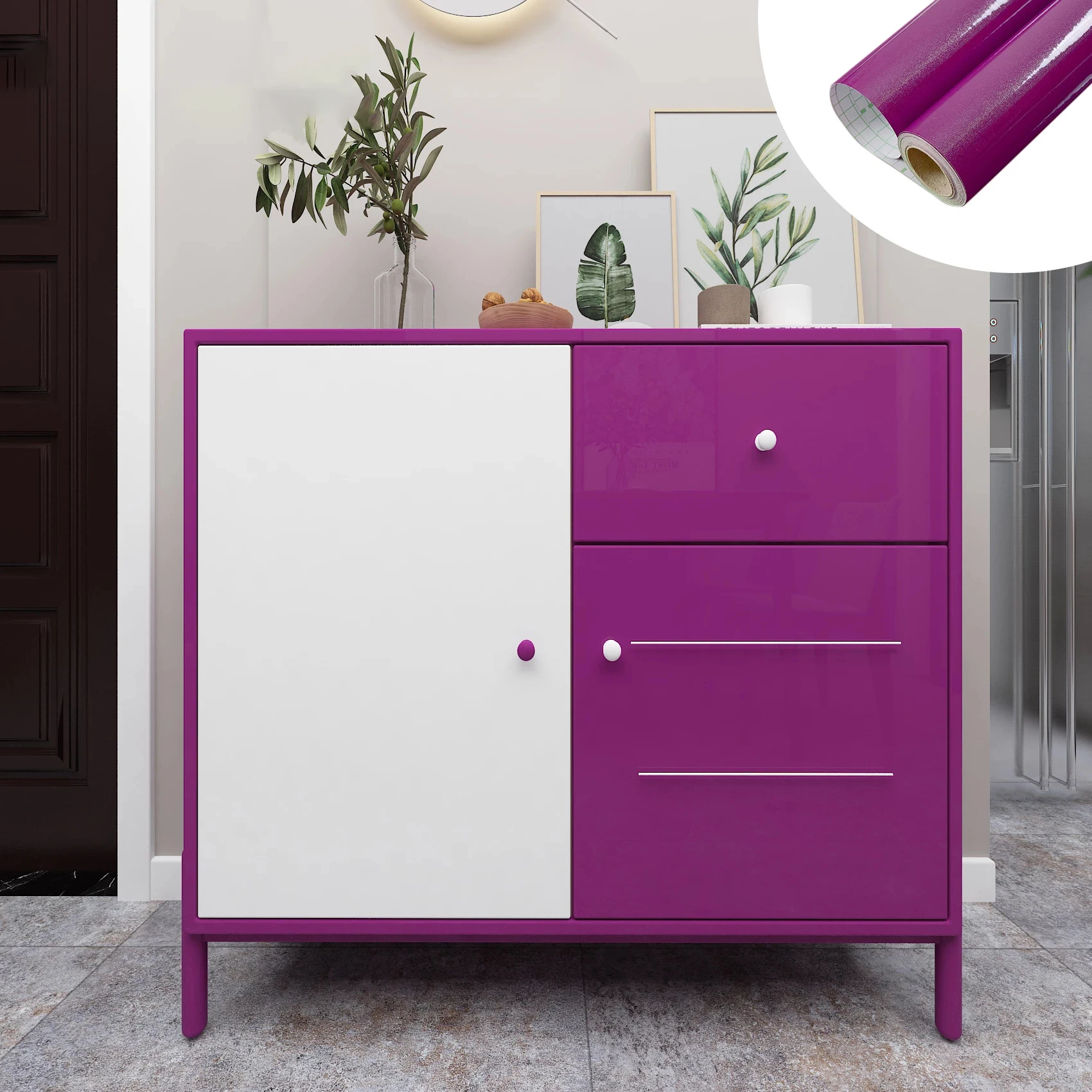 PVC Marble Self adhesive Wallpaper Decor Kitchen Bathroom 3D Waterproof marble Sticker Furniture Waterproof Desktop wall Sticker