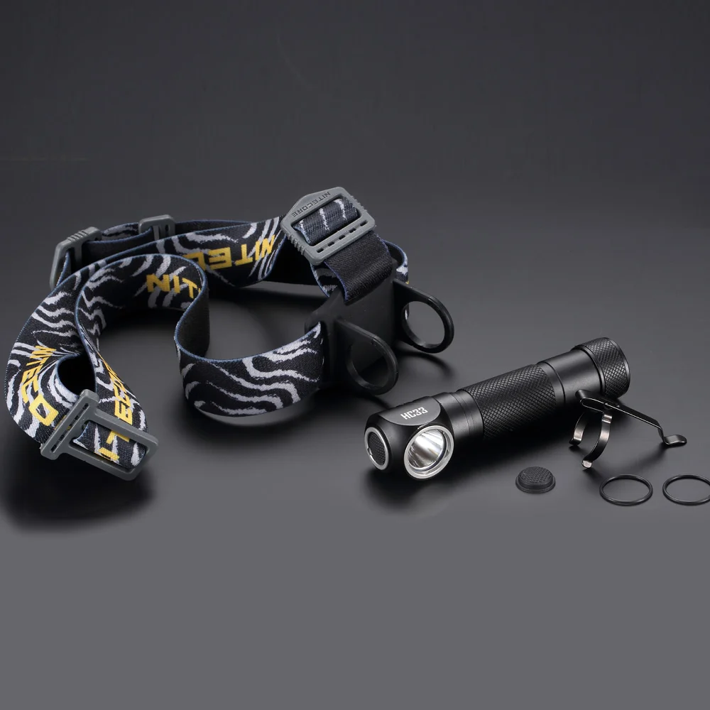 2024 NITECORE Headlamp HC33 18650 Build-in USB Charging Port Battery Waterproof Head Light Outdoor Camping Hunting Wholesale