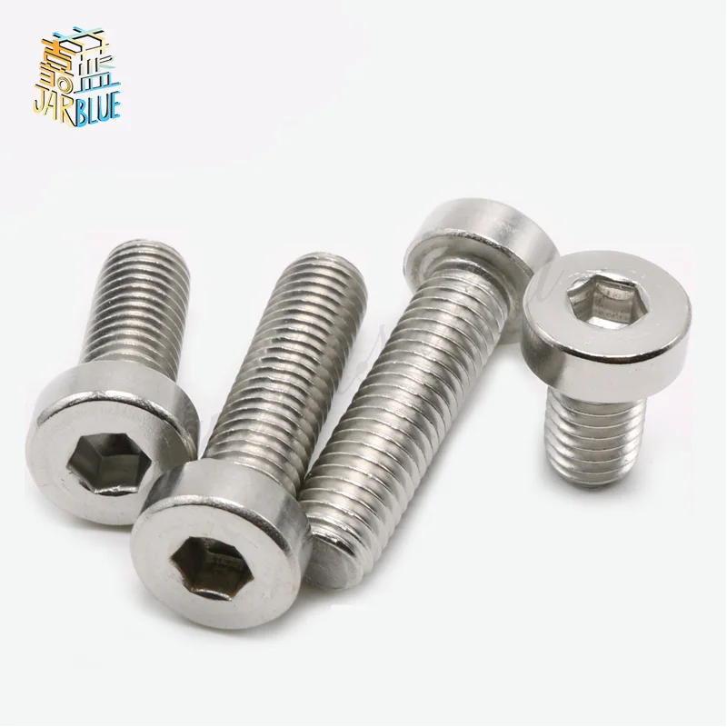 (50 pc/lot) M3,M4 *L sus304 stainless steel hex socket thin head cap model auto diy screw,DIN7984