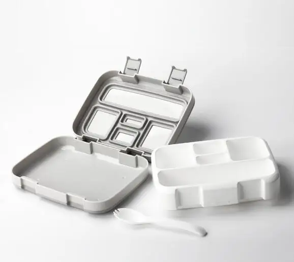 Five box lunch box clamshell white collar box