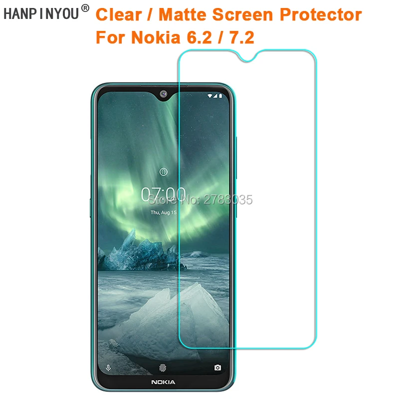 Voor Nokia 6.2/7.2 Clear Glossy/Anti-Glare Mat Screen Protector Beschermende Film Guard (Niet Gehard glas)