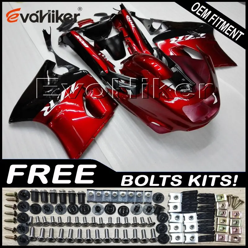 

motorcycle panels for ZX11 ZZR 1100 1990 1991 1992 1993 1994 1995 1996 1997 1998 1999 2000 2001 red ABS Fairings