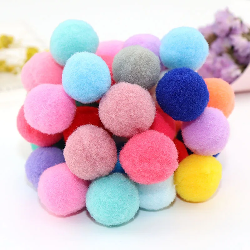 40mm/8PCS Big Pompom Soft Fluffy Pompons Mix Color Pom Pom Fur Balls DIY Pompon Manualidades Decoration Handmade Arts Kids Toy