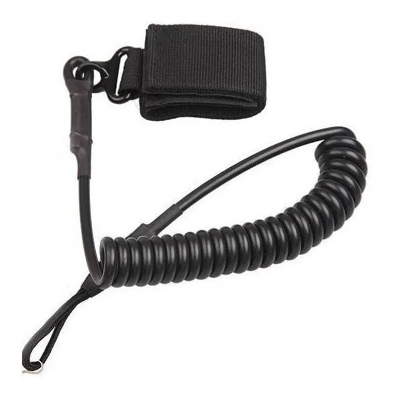 

10pcs/lot Handgun Spring Lanyard Outdoor Airsoft Tactical Single Sling Quick Release Shooting Hunting Strap