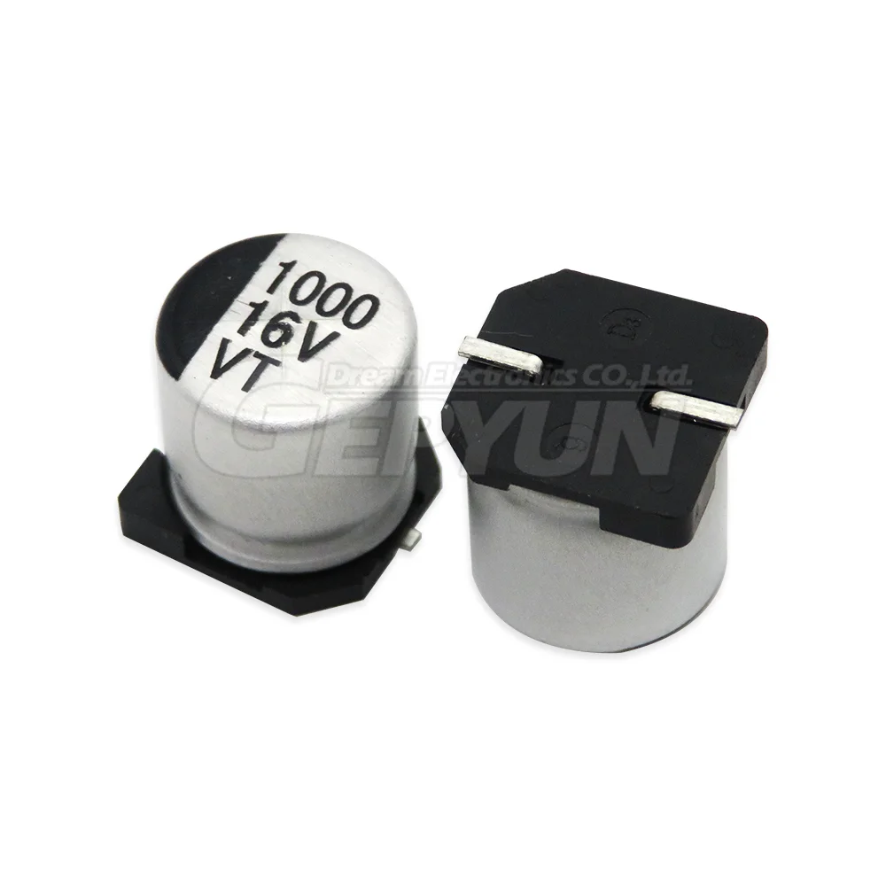 Condensador electrolítico SMD, 2,5 V, 4V, 6,3 V, 10V, 16V, 25V, 50V, 100V, 1uF, 2,2 uF, 4,7 uF, 100uF, 10uF, 33uF, 47uF, 220uF, 330UF, 470uF, 1000uF uF