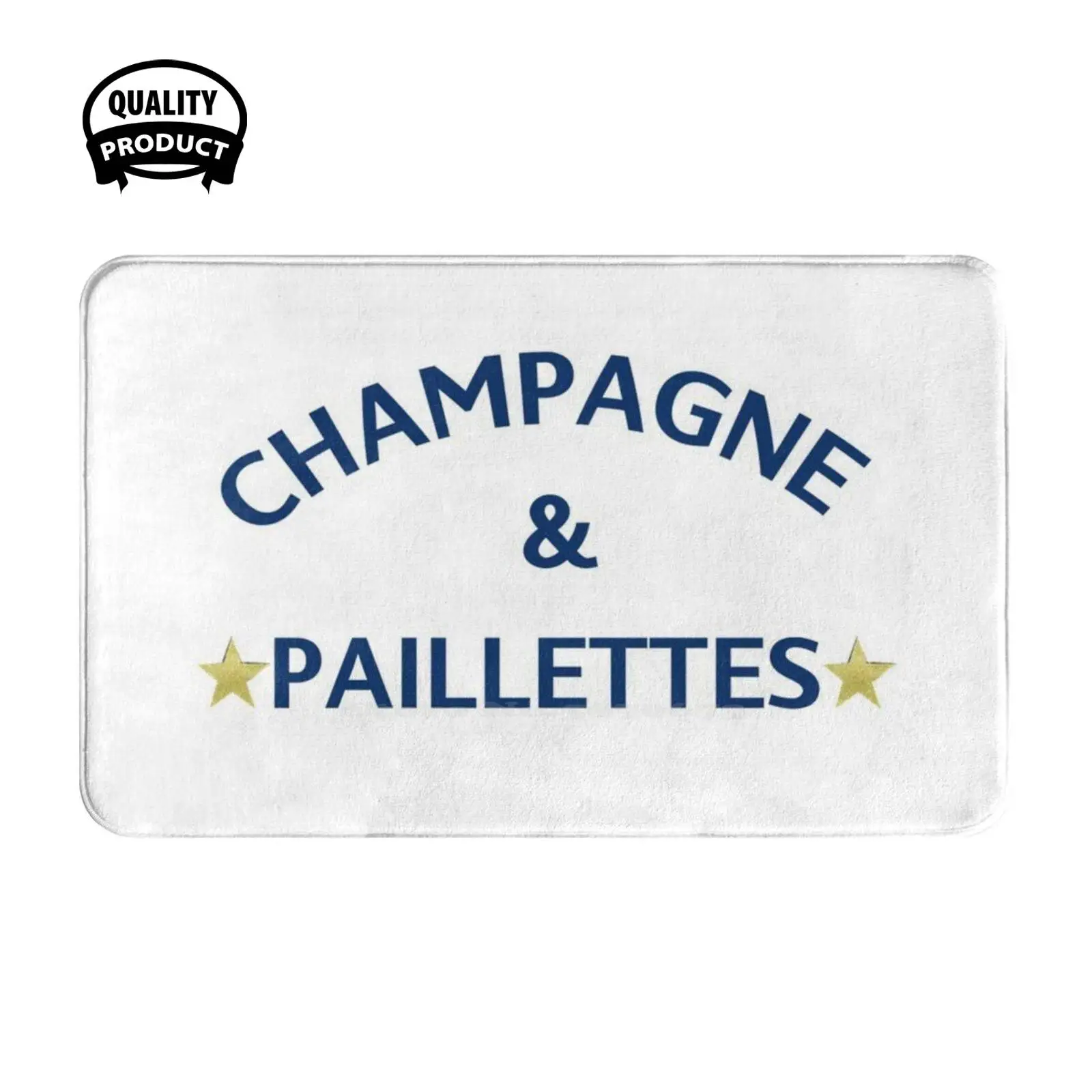 Champagne And Glitter : Model Of La French Touch Soft Cushion Home Carpet Door Mat Car Rug The French Touch House Music Electro