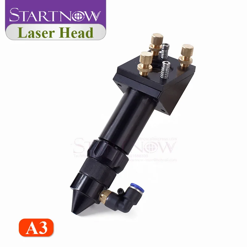 CO2 Laser Air Nozzle Jet & CO2 Laser Head Holder With Focus Lens Set and 25mm Mirror Mount For Laser Machine Hardware Tools