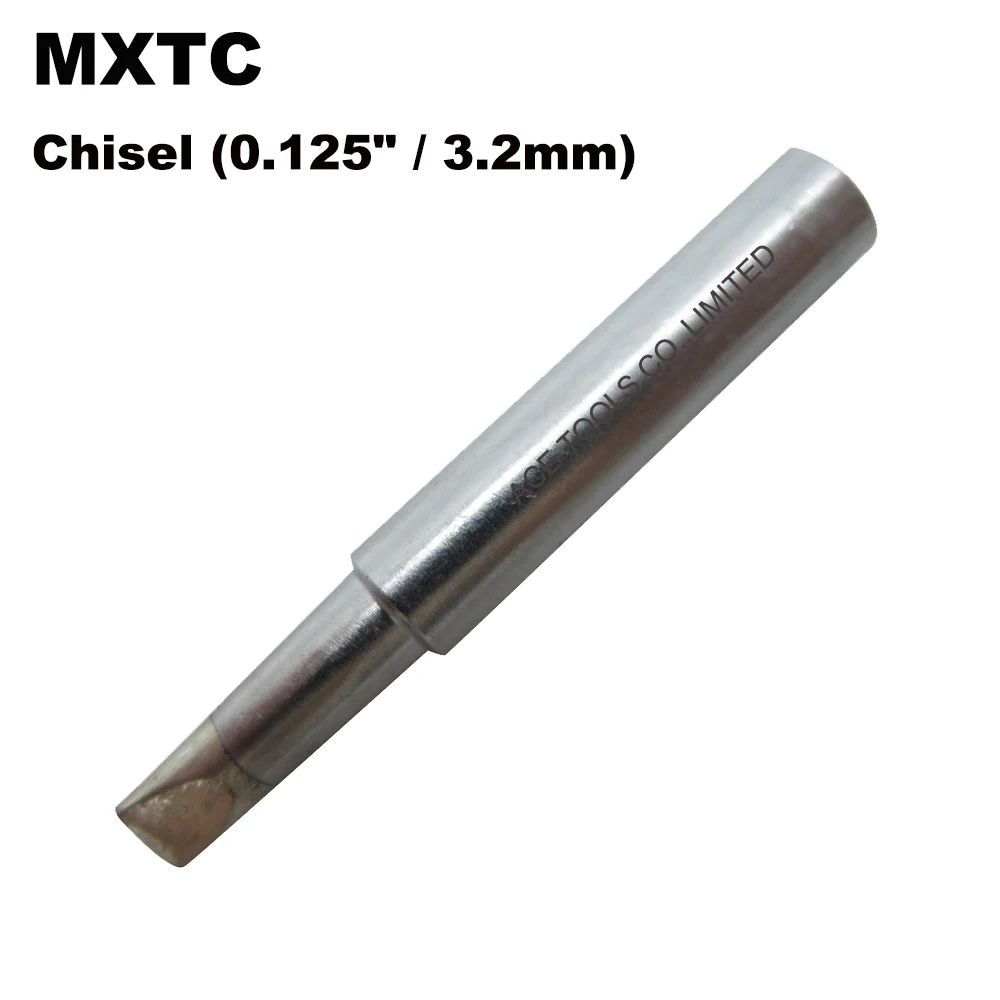 

5 PCS MXTC Soldering Tips Chisel 3.2mm Replacement Fit For WELLER WSD71 WSDT1 WP70 Station Iron Lead Free