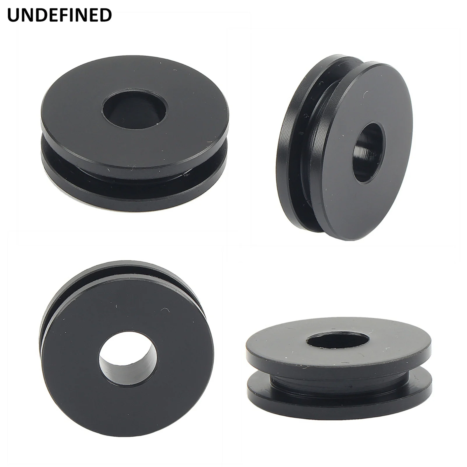 4pcs Motorcycle Windshield Mounting Bushing Grommets POM Plastic Black Accessories For Harley Heritage Softail FLSTC Road King