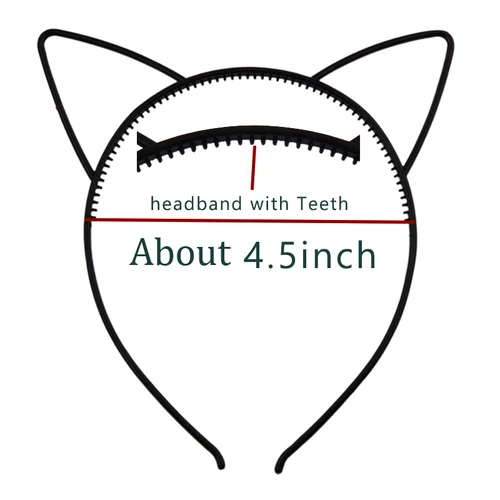 Imagen 2 del producto 5 uds 10 Uds. Diadema con orejas de gato más vendida, accesorios para el cabello para niña, diademas, accesorios de plástico para fiesta, tocados, joyería para niños