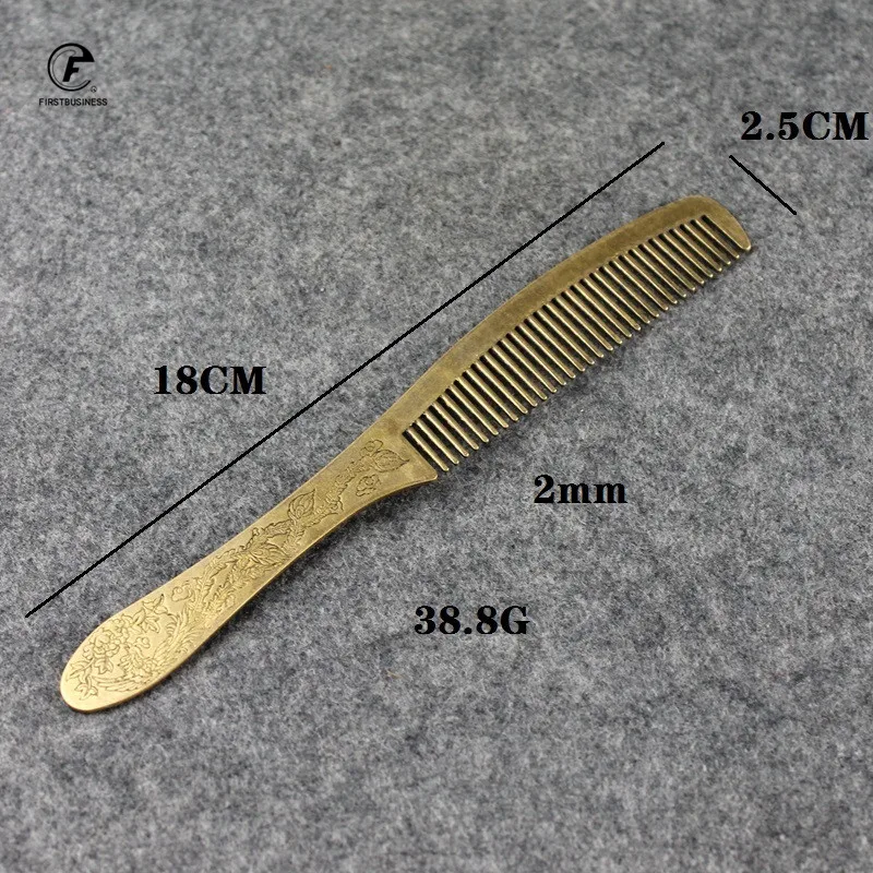 Mother's Day Gift copper dragon phoenix Fine-tooth Hairdressing Combs Tangled Straight Hair Comb Care Styling Tool for Home