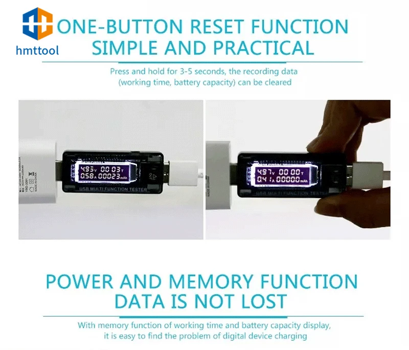 SUNSHINE SS-302A Current Voltage Charger Capacity Tester USB Charger Doctor Power Meter Text Voltmeter Repair Tools