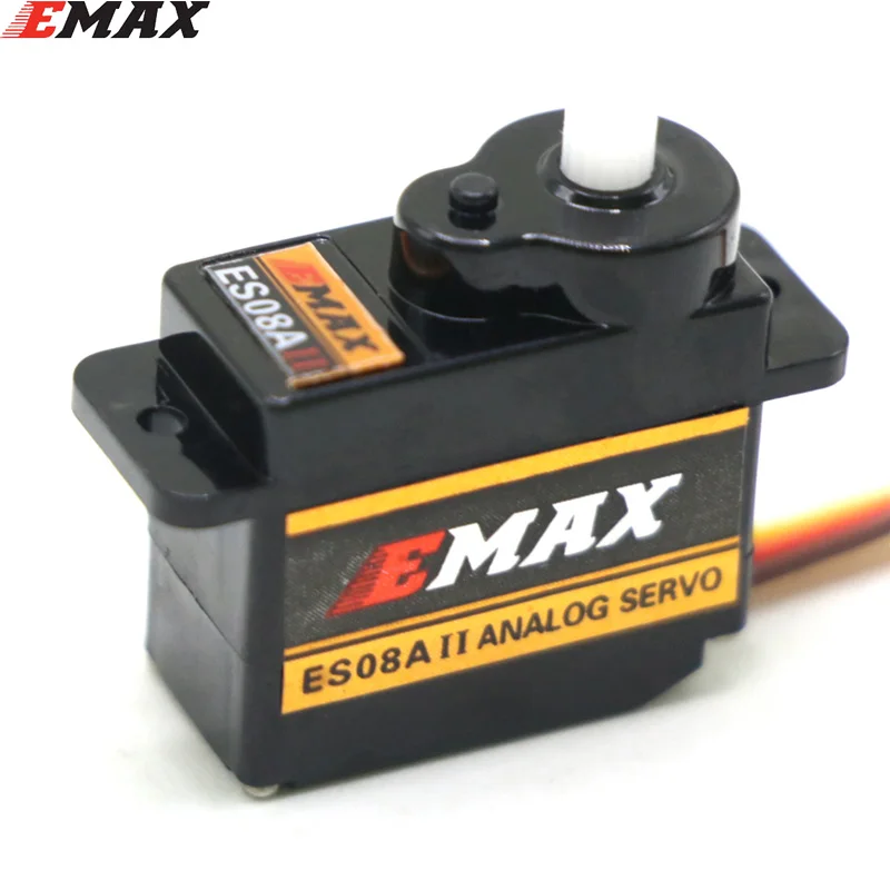 EMAX ES08A II 9g Micro Servo Plastic Gear Analog Mini Servo1.8kg/Sec for RC Models Fixed Wing 3D Airplane Replacement DIY Parts