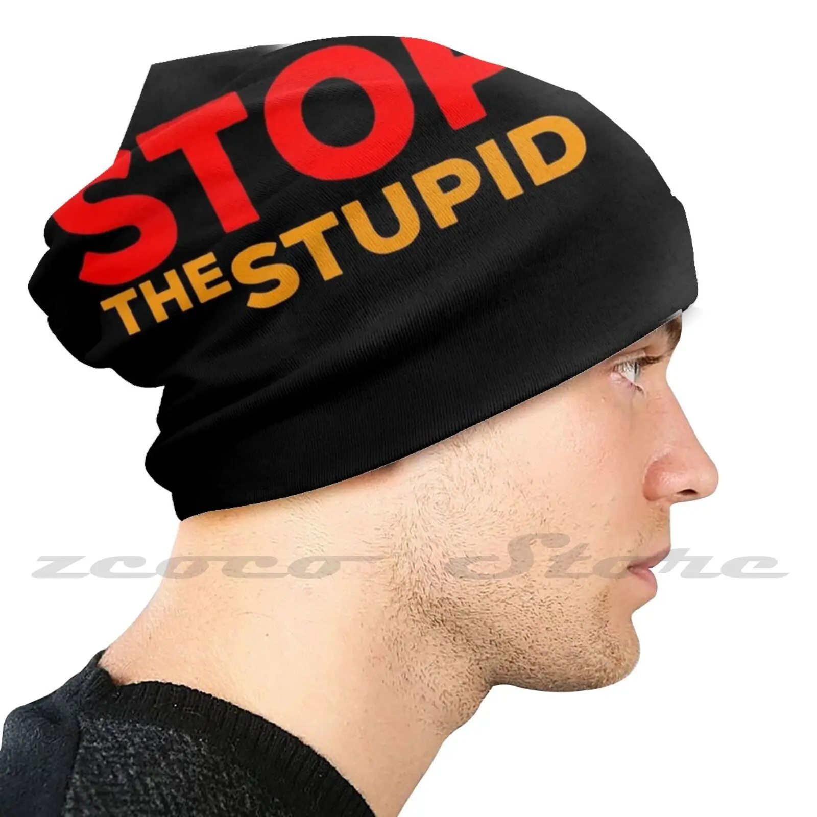 Stop The Stupid-mascarilla con filtro lavable para adultos y niños, patrón personalizado, Pm2.5